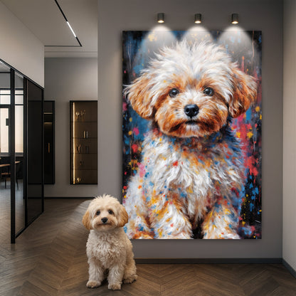 Customized Pet Portrait Abstract Wall Art II
