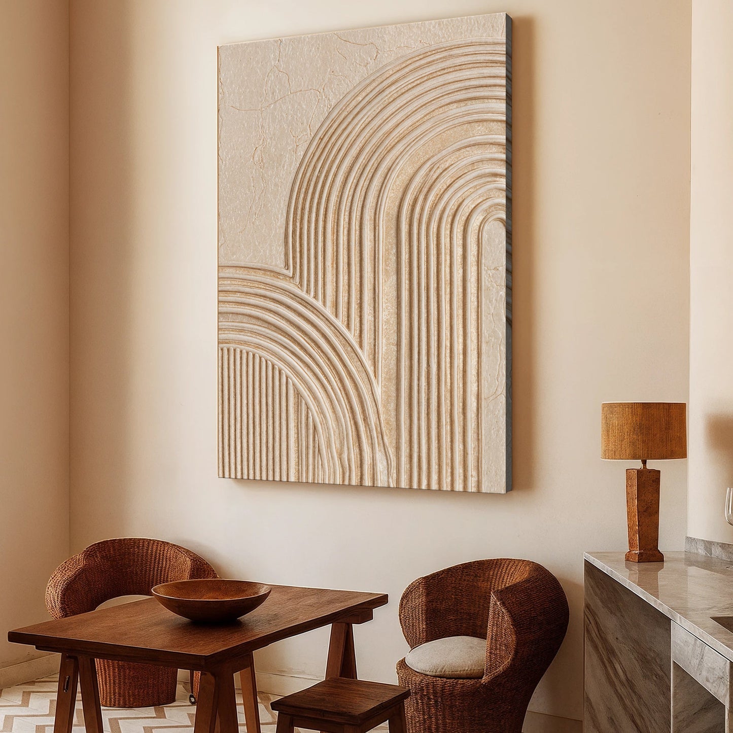 Abstract Minimalist Impasto Wall Art