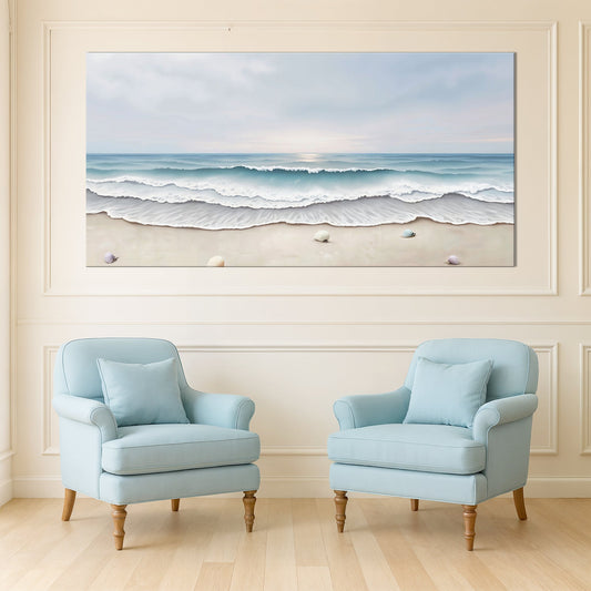 Serene Ocean Wave Coastal Wall Art III