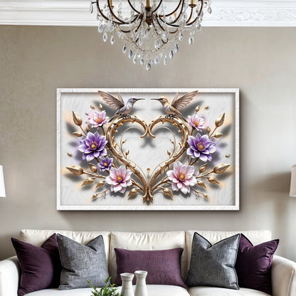 3D Hummingbirds Wall Art V