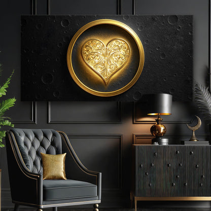 Heart Eclipse Wall Art
