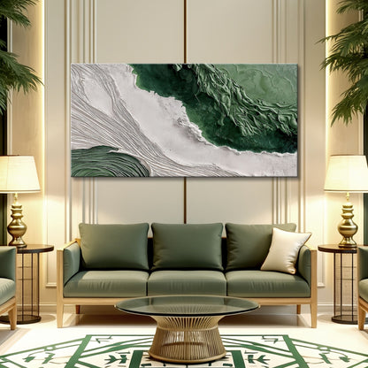 Green Rivers Abstract Wall Art II