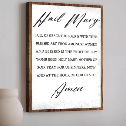 The Hail Mary Faith Sign