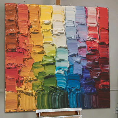 Chroma Flow Impasto Wall Art