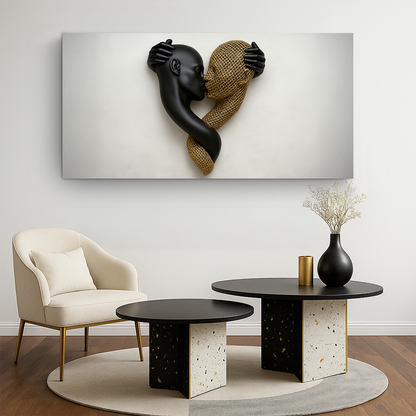 Eternal Love Figure Abstract Wall Art IV