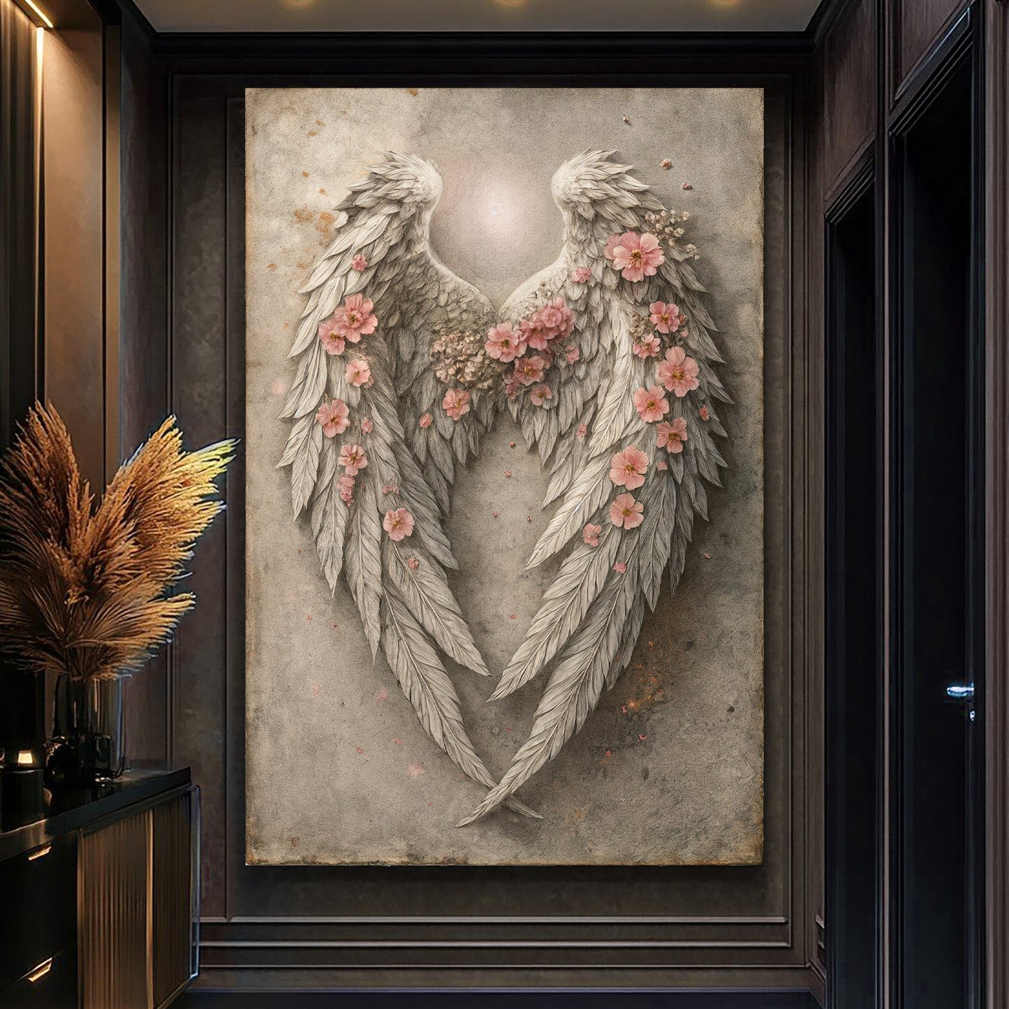 Abstract Blooming Wings Wall Art