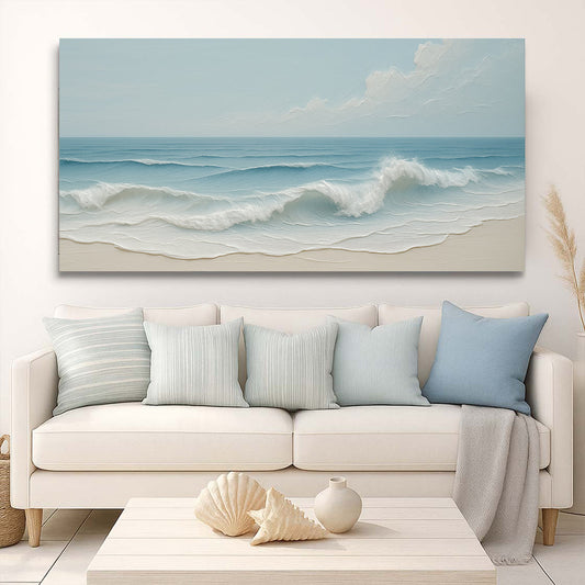 Serene Ocean Wave Coastal Wall Art VIII