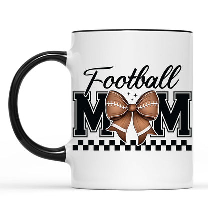 Football Mom Mug – Game Day Vibes Coffee Cup For Sporty Mama, Cheer Mom Gift, Mother’s Day Football Lover Mug 682151