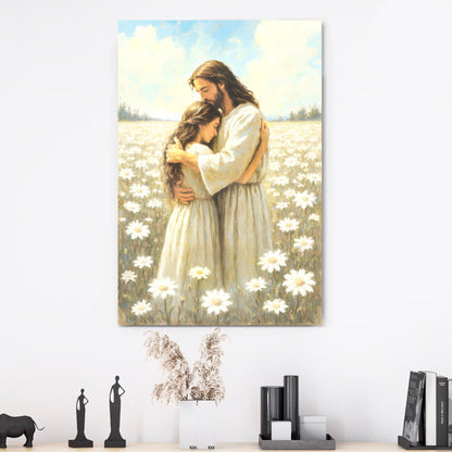Divine Embrace of Grace Faith Wall Art
