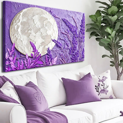 3D Lavander Moon Wall Art