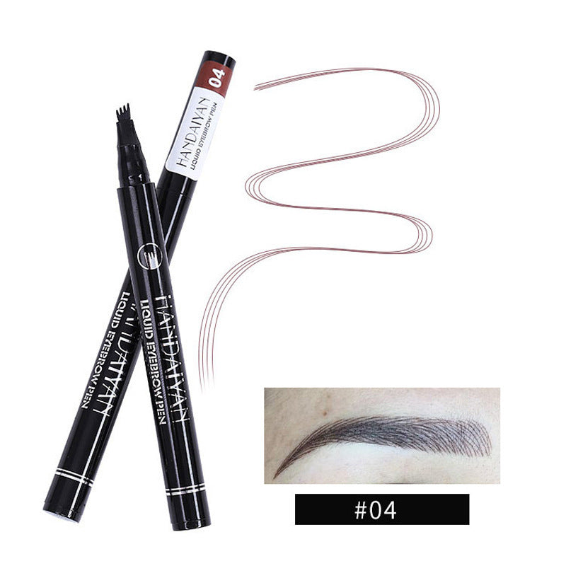Four-Head Liquid Tattoo Eyebrow Pencil