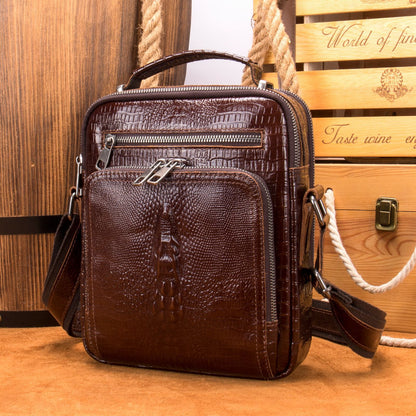 Large-capacity Leather Retro Messenger Bag