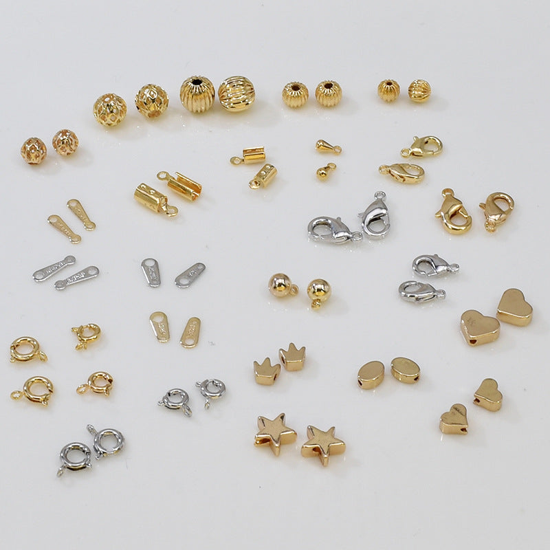 Copper Plated Gold Color Bead String