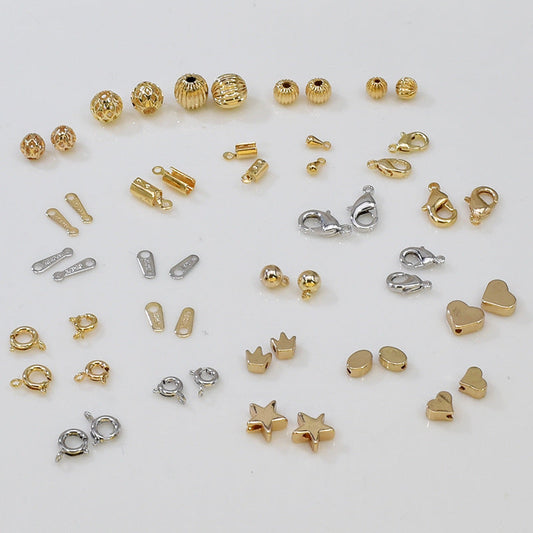 Copper Plated Gold Color Bead String