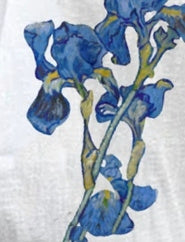 Printed V-neck Mid Sleeved Casual Loose Fitting Shirt