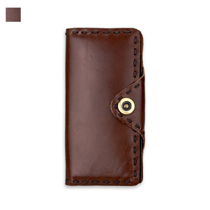 Vintage Men's Long Cowhide Wallet