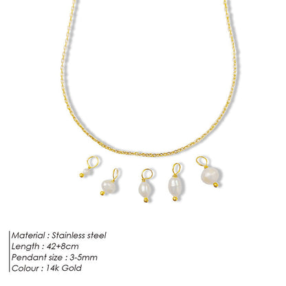 Baroque Shaped Freshwater Pearl Necklace