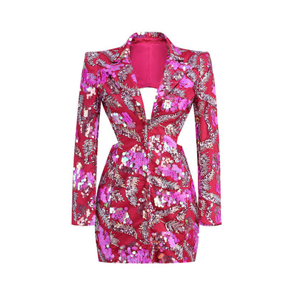 Women's Floral Backless Casual Fashion Dress