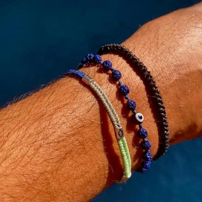 Evil Eye Lava Bracelet