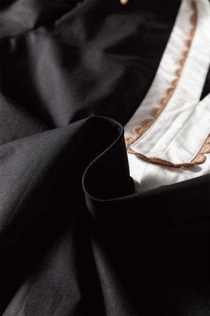 Ricrac Trim Shirt Collar Short Sleeve Blouse
