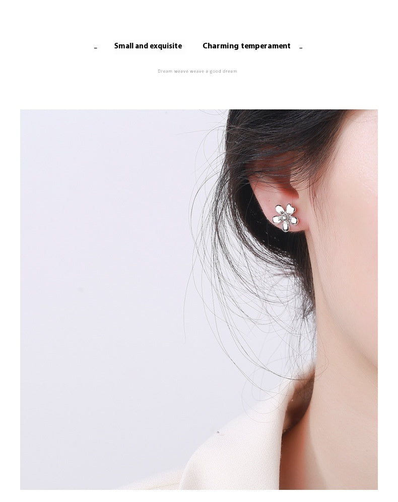 Five Petal Flower Bud Earrings