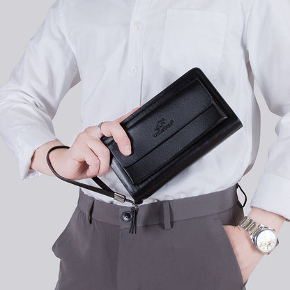 Men's Double Zip Business Clutch