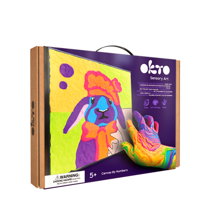 OKTO Clay-by-Numbers Kit – “Bunny” (11.4” x 11.4”)