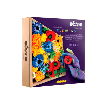 OKTO Sensory Art 3D Woodcraft “Freedom” – Succulent Craft Kit