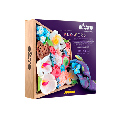 OKTO Sensory Art 3D Woodcraft “Romance” – Succulent Craft Kit