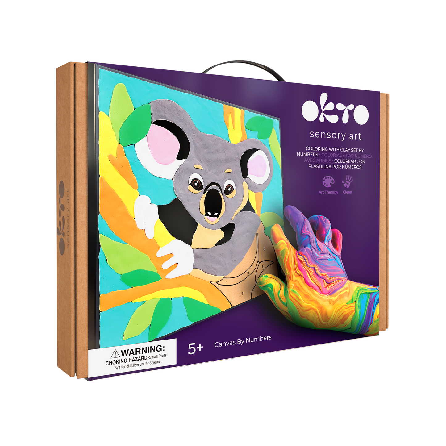 OKTO Clay by Numbers — Koala — (~11.4×11.4 in) — Ages 5+