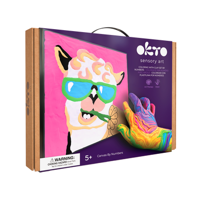 OKTO Clay by Numbers — Lama — (16.54×12.01 in) — Ages 5+