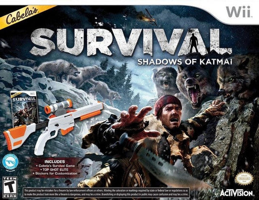 Cabela's Survival: Shadows Of Katmai w/ Gun (Wii)