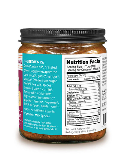 Madras Curry Simmer Sauce, Organic