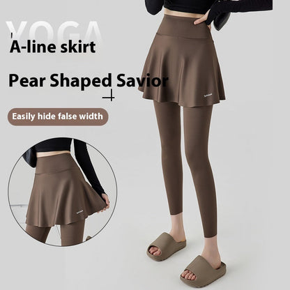 High Waist Yoga Culottes Skort