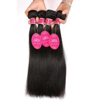 Natural Color Human Hair Extensions - Straight Wave