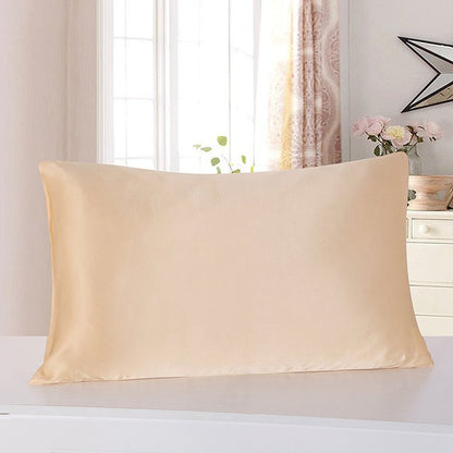 Satin Solid Color Pillowcase