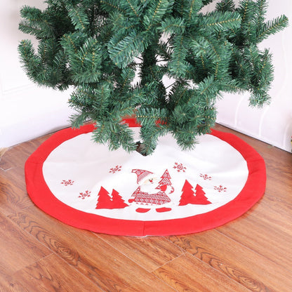 Christmas Tree Skirt Decorations Gift Scene Decor