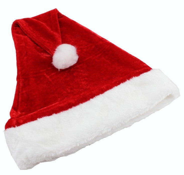 Christmas Velvet Plush Santa Hat Decor
