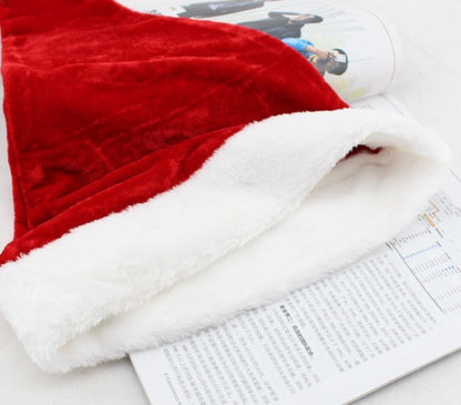 Christmas Velvet Plush Santa Hat Decor