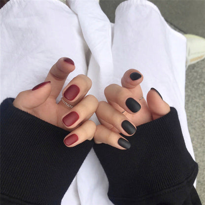 Fashionable Blue and Graffiti Pattern Fake Nails