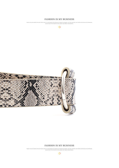 Women's Needle Free Round Buckle Belt