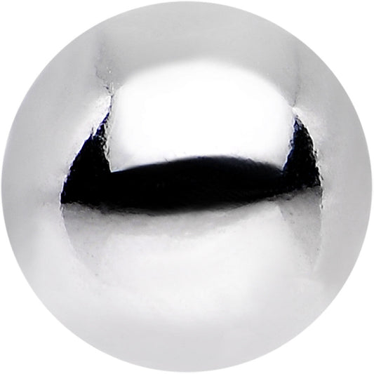 Solid 14k White Gold Replacement Ball 4.5mm - 14G