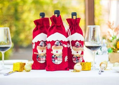 Christmas Wine Bottle Socks Decor