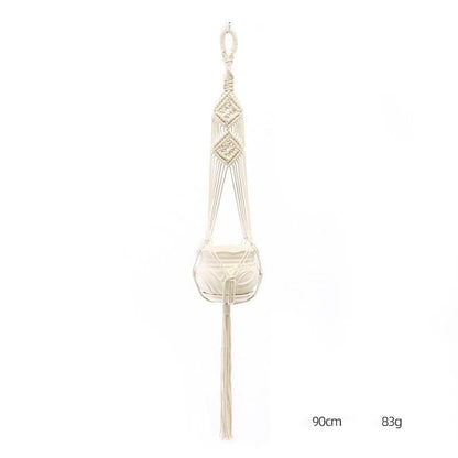 Custom Hand-knitted Hanging Flowerpot Net Bag