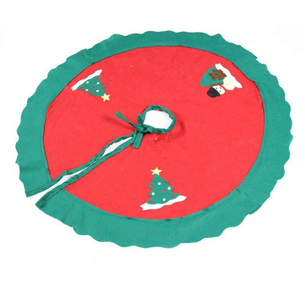 Christmas Tree Skirt Decorations Gift Scene Decor