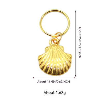 XINGX Lightning Shell Hair Ring with Small Pendant