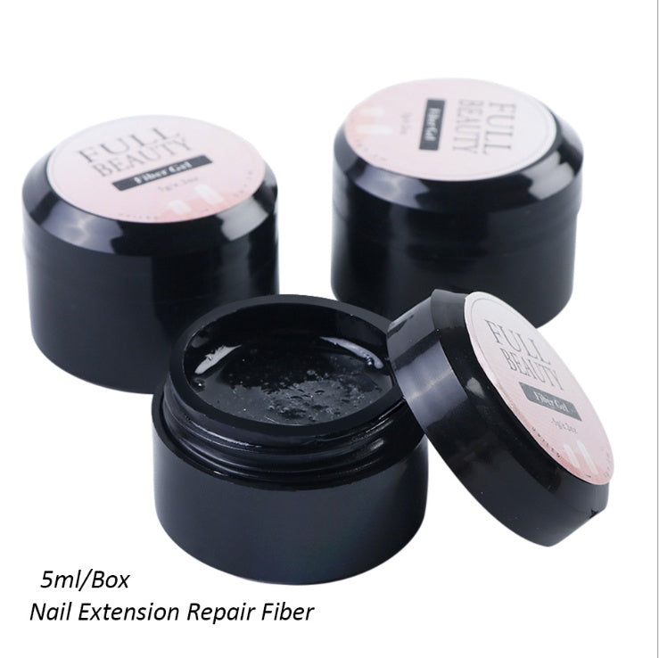 Cracked Repair Nail Fiber Gel - Fiberglass Poly UV Builder