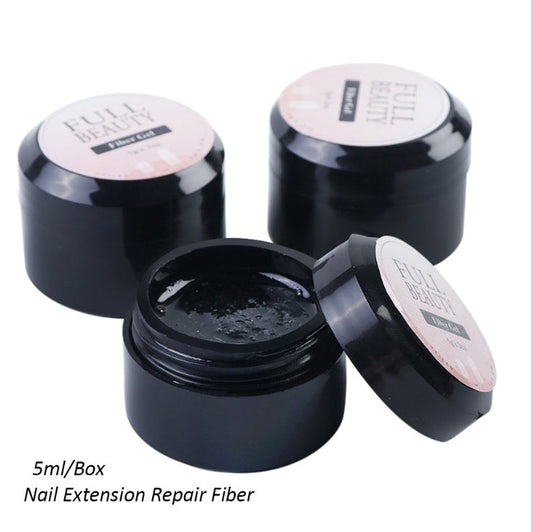 Cracked Repair Nail Fiber Gel - Fiberglass Poly UV Builder