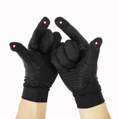 Women's Copper Fiber Pressure Riding Gloves