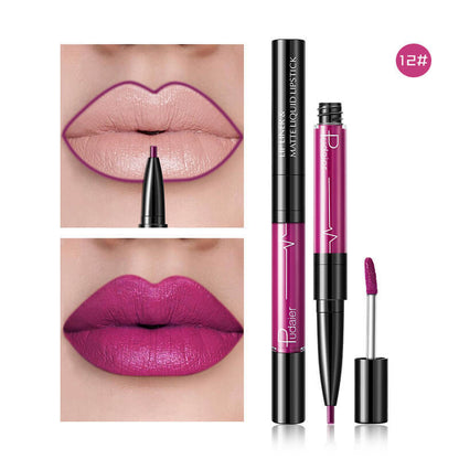Pudaier Matte Lip Gloss Lip Liner Agate Red Lip Tint